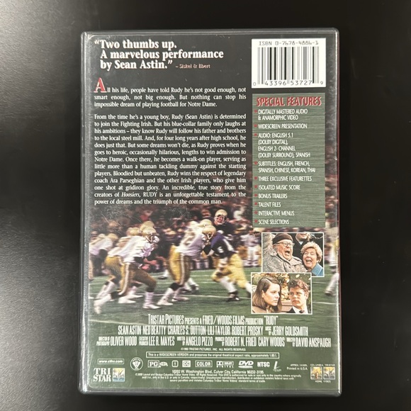 Rudy - DVD - Picture 2 of 4